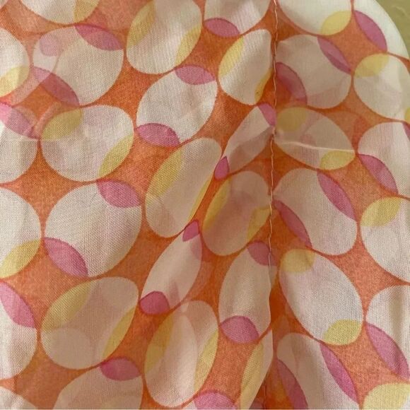 Ladies Multicolor Polkadots Abstract Rutched Lightweight Scarf One Size - Picture 3 of 7